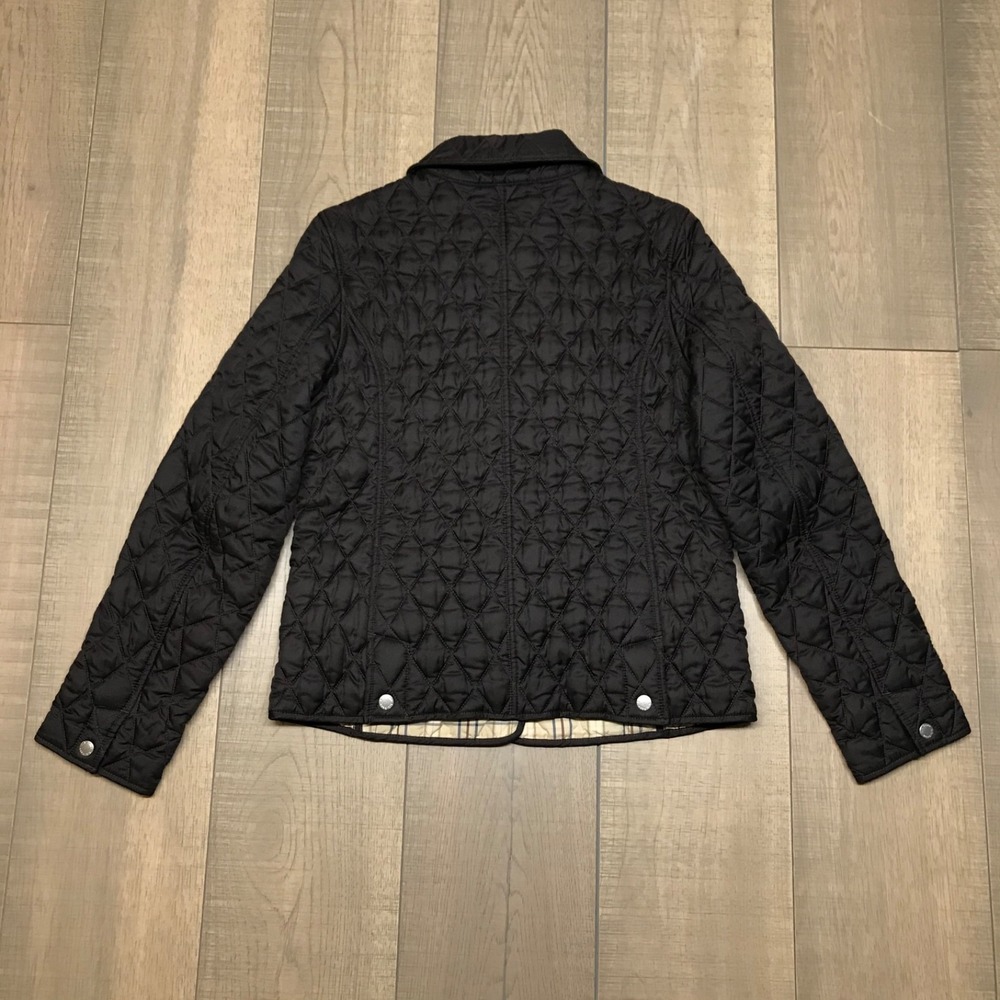 L.L. Bean Jacket Womens Size S Brown‎ Quilted Plaid Lined Snap Riding Barn Chore - Picture 2 of 12